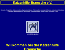 Tablet Screenshot of bramscher-katzenhilfe.de